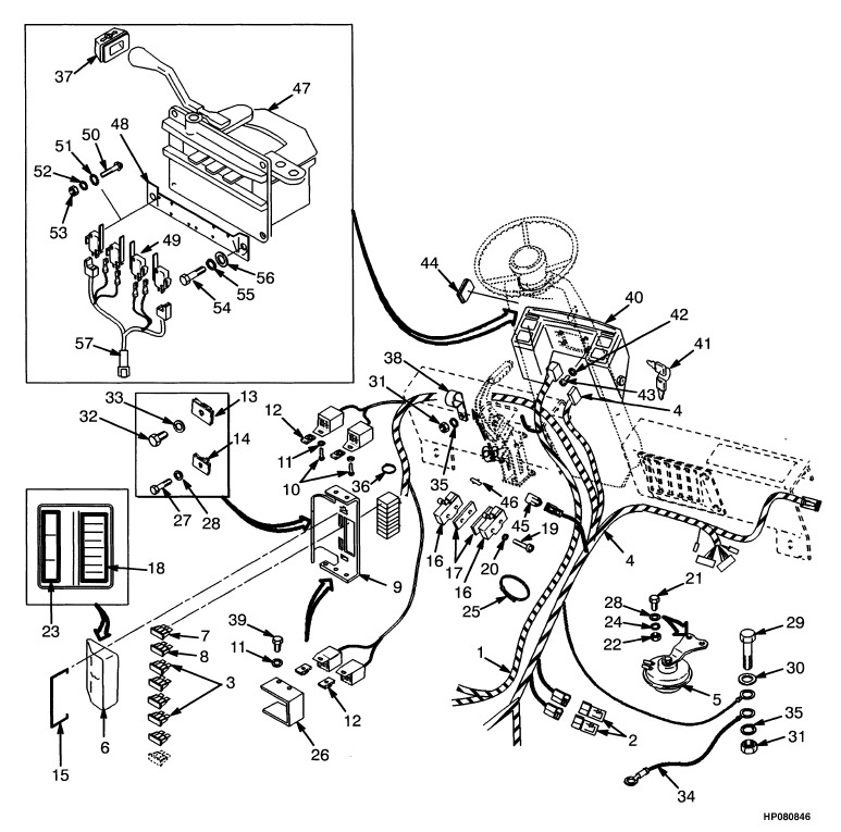 Volant rep&egrave;re 47 SELECTRON PMC4022