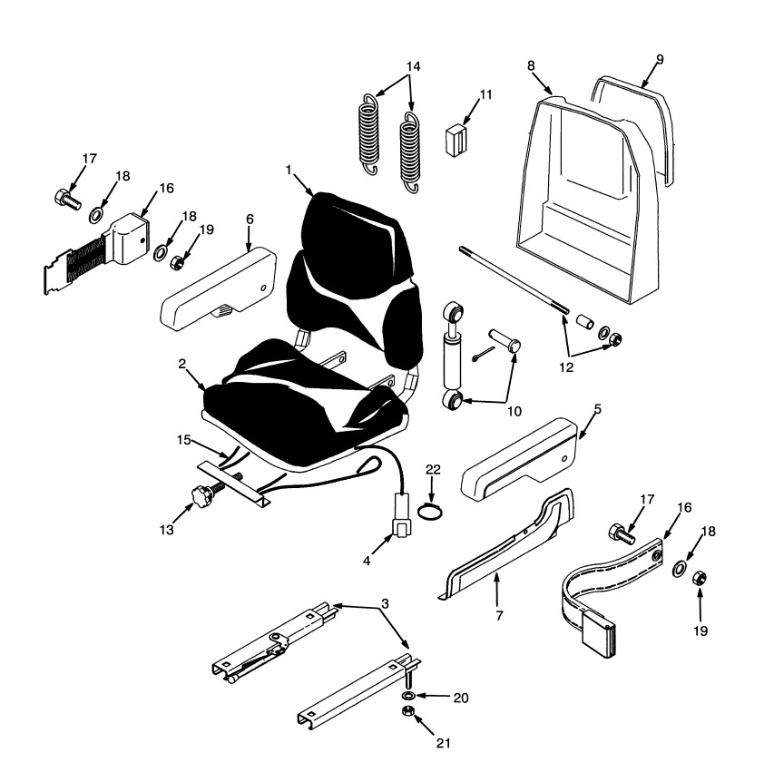 Si&egrave;ge complet SELECTRON SL19301